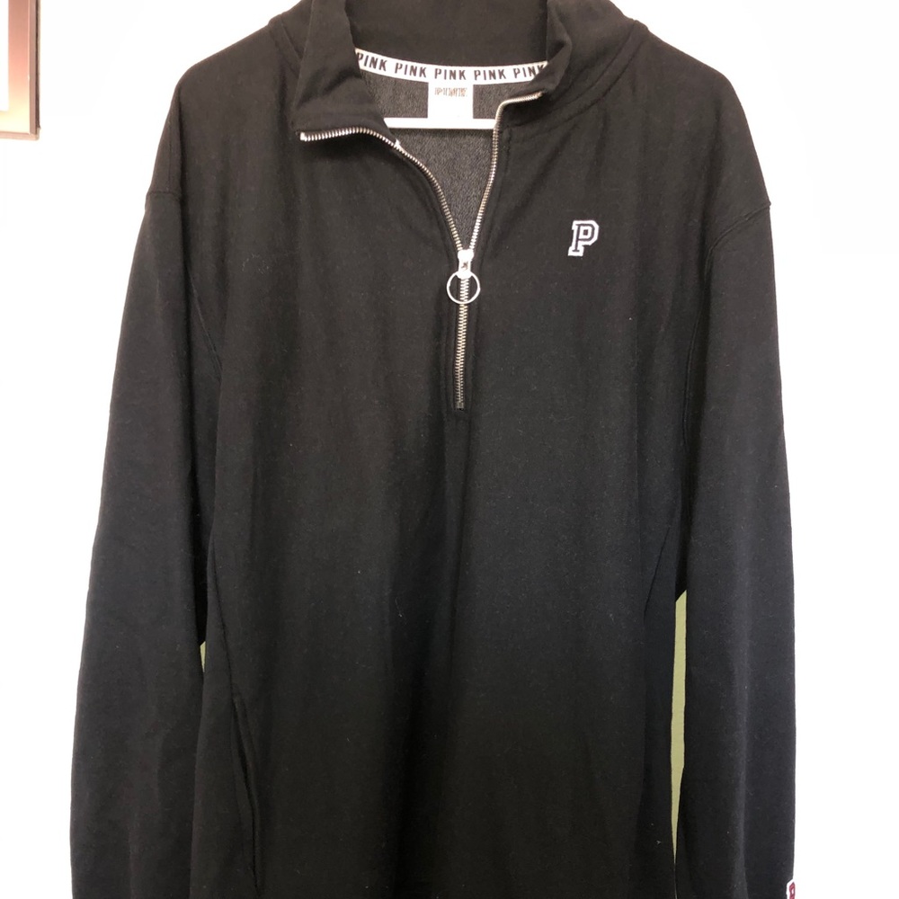 (L) VS PINK 1/4 zip Pullover